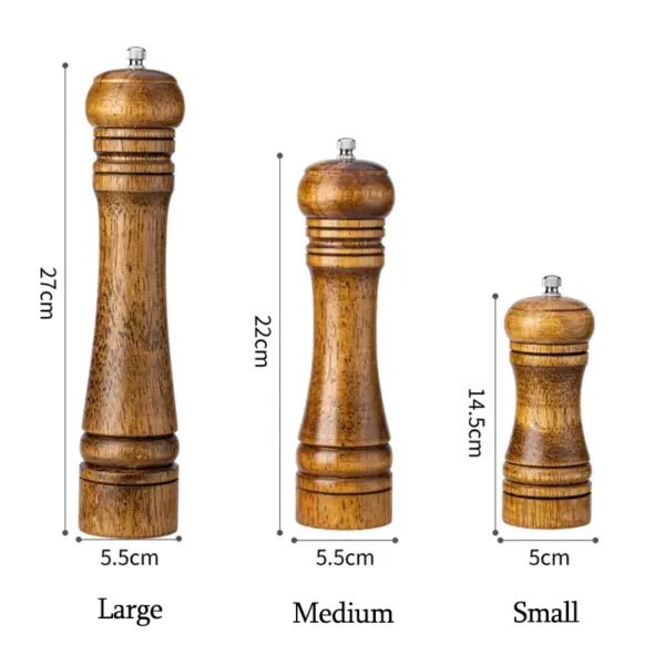 5/8/10 Inches Pepper Mills Salt And Pepper Grinder With Adjustable Ceramic Spice - Image 6