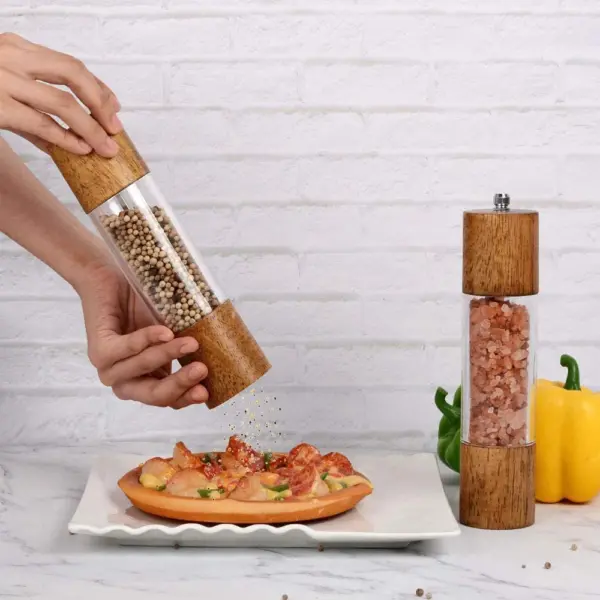 Pepper Mill Manual Salt Spice Grinder With Adjustable Ceramic Core Pepper Grinder - Image 3
