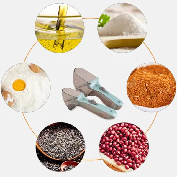 New Adjustable Measuring Spoons with Scale - Image 6