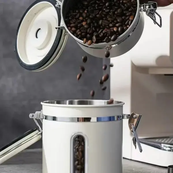 1200/1500/1800ml Stainless Steel Vacuum Storage Container, Airtight Jar - Image 2