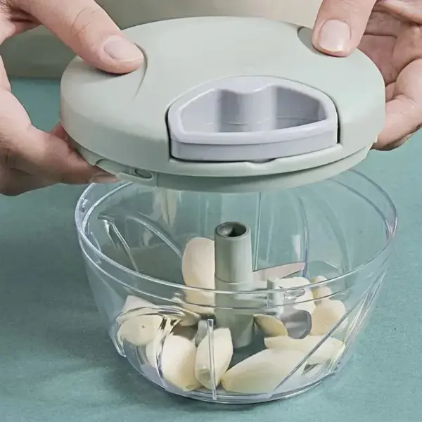 500/900ML Manual Garlic Chopper Press Stainless Steel Multi-Purpose - Image 4