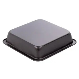 9inch Non Stick Pizza Pan Bakeware Carbon Steel Square Plate Tray Bread Cake Mold Kitchen Baking Tools