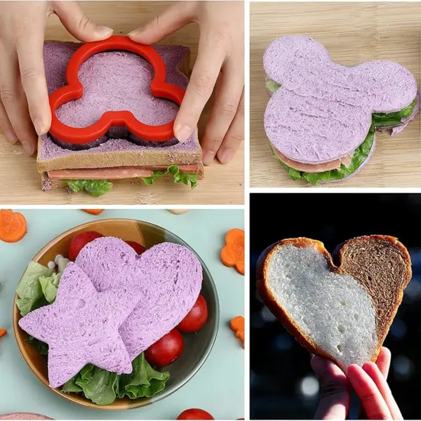Sandwich Cutters For Children Kids Heart Star Mickey Bread Toast - Image 5