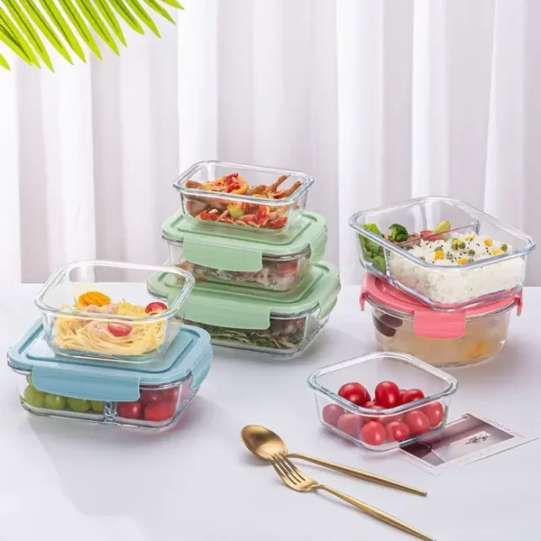 Glass Lunch Box Sealed Fresh-Keeping Box with Lid - Image 6