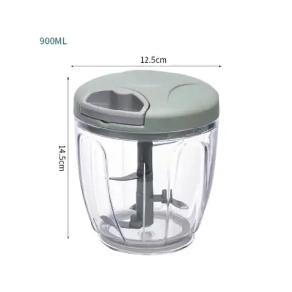 500/900ML Manual Garlic Chopper Press Stainless Steel Multi-Purpose - Image 5