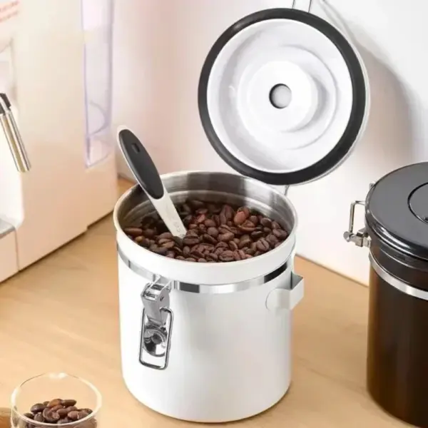 1200/1500/1800ml Stainless Steel Vacuum Storage Container, Airtight Jar - Image 3