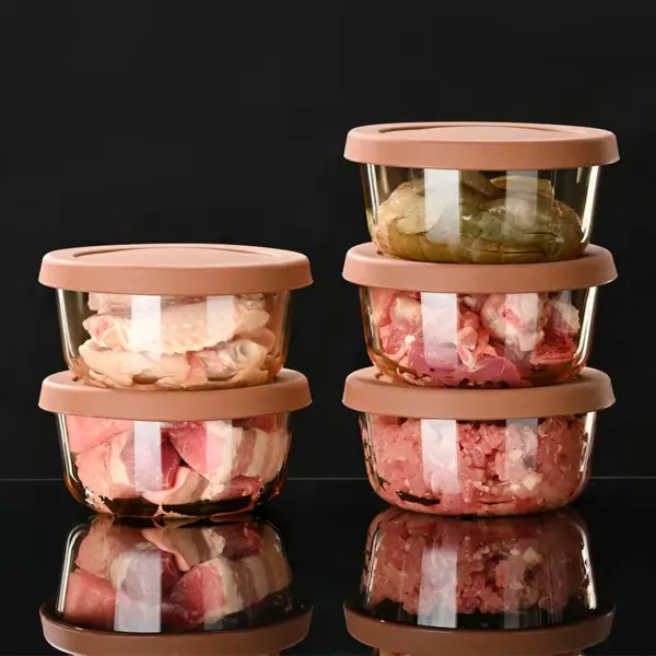 High Borosilicate Glass Preservation Box Meat Freezing Box Quick Freezing and Preservation Bowl Kitchen - Image 3