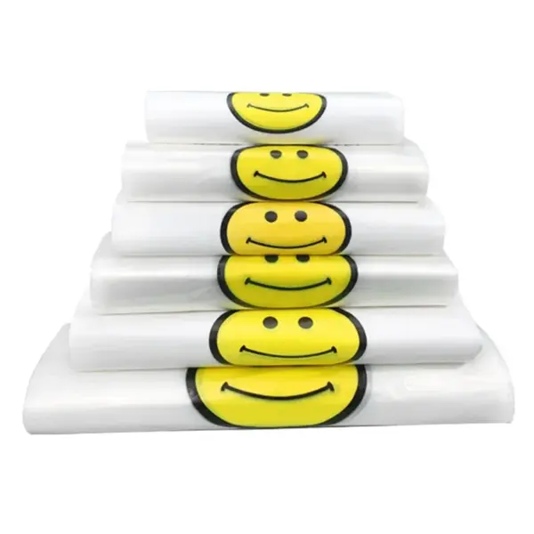 50 Pcs Plastic Bag 3 Sizes Food Storage Bags with Handle supermarket Grocery Shopping - Image 6