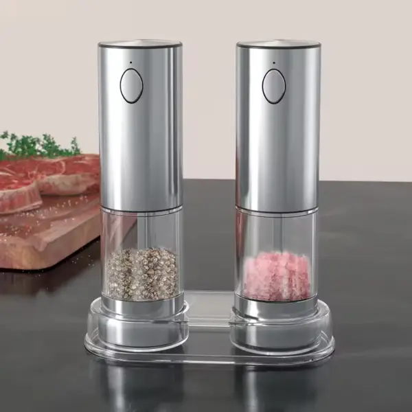 1/2pcs Automatic Pepper Grinder Salt And Pepper Grinder USB Rechargeable - Image 5