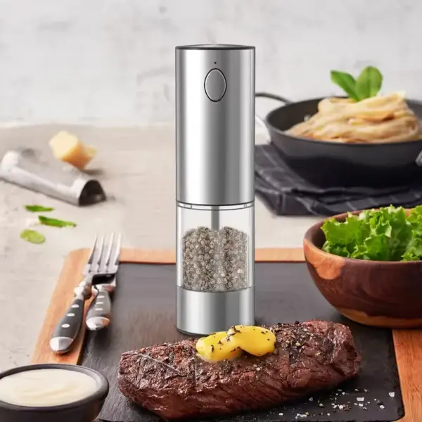 1/2pcs Automatic Pepper Grinder Salt And Pepper Grinder USB Rechargeable - Image 6