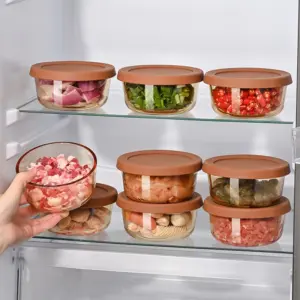 High Borosilicate Glass Preservation Box Meat Freezing Box Quick Freezing and Preservation Bowl Kitchen