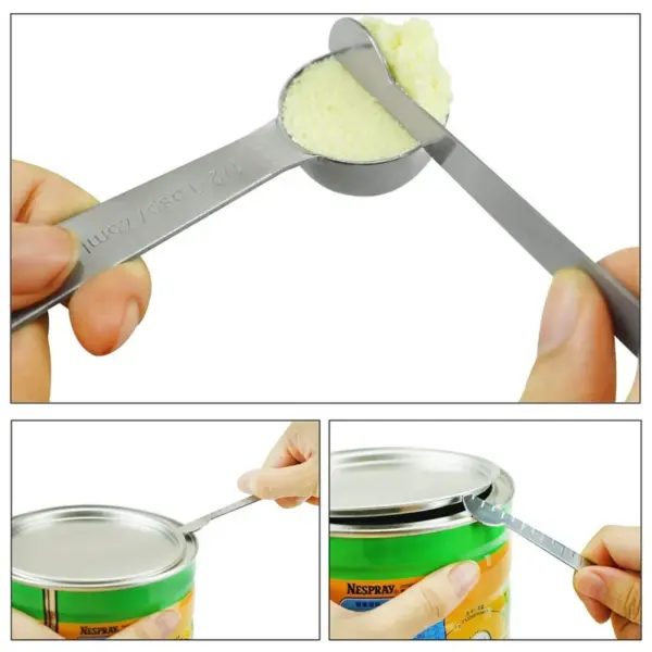 6/7/9pcs Multipurpose Food-grade Stainless Steel Measuring Spoon - Image 3
