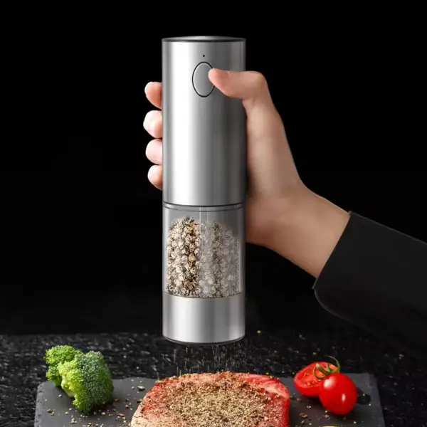 1/2pcs Automatic Pepper Grinder Salt And Pepper Grinder USB Rechargeable - Image 4