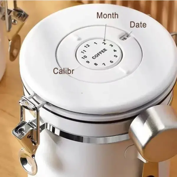 1200/1500/1800ml Stainless Steel Vacuum Storage Container, Airtight Jar - Image 4