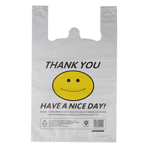 50 Pcs Plastic Bag 3 Sizes Food Storage Bags with Handle supermarket Grocery Shopping - Image 5