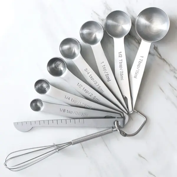 6/7/9pcs Multipurpose Food-grade Stainless Steel Measuring Spoon - Image 2