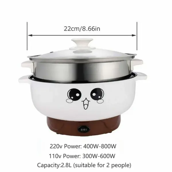 Electric MultiCooker Multifunctional,Rice Cooker Frying, Pan Non-stick Cookware - Image 6