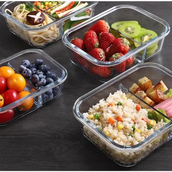 Glass Lunch Box Sealed Fresh-Keeping Box with Lid - Image 2