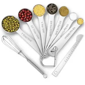 6/7/9pcs Multipurpose Food-grade Stainless Steel Measuring Spoon