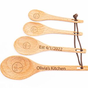 Personalized Measuring Spoon Set of 4