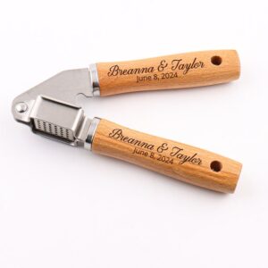 Personalized Garlic Press, Laser Engraved Garlic Press