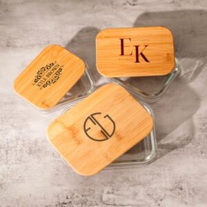 Custom Glass Container, Food Glass Storage, Kitchen Gift, Storage Container With Lid