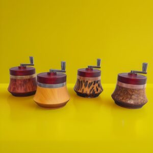 GrindMode Crank Herb Grinder, Large Spice Grinder, Hand Cranked Herb Grinder, Gift for Him, Premium Spice Grinder