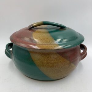 St. Myers Pottery Large Lidded Casserole Dish
